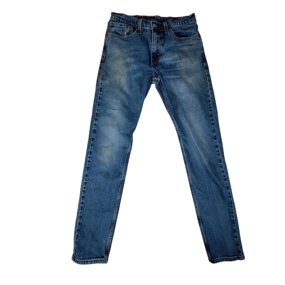 Levis 512 Jeans Mens 29x32 (34x30) Slim Fit Tapered Blue Cotton Stretch